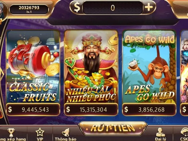 Hình ảnh các trò chơi slot với đồ họa ấn tượng