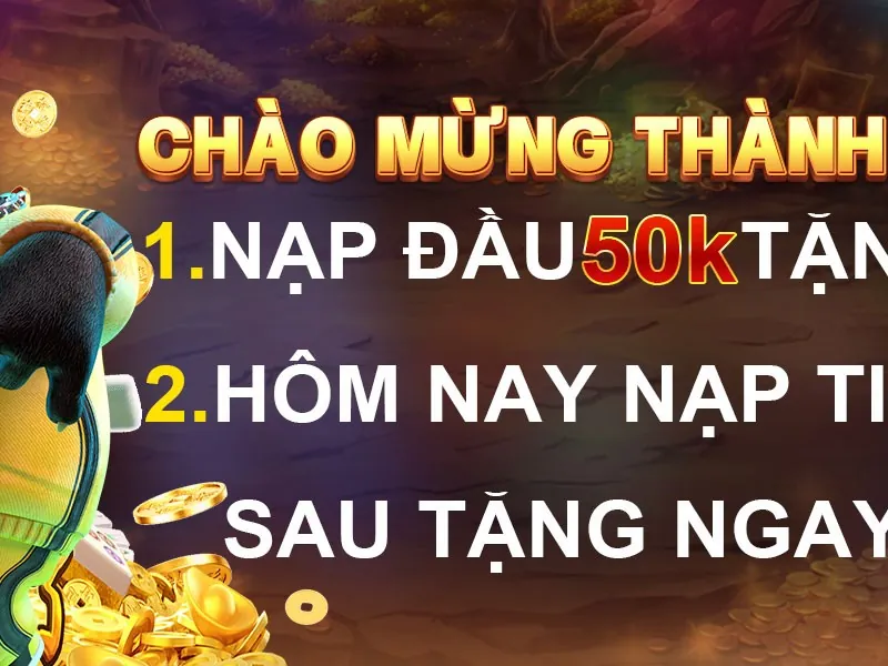 Hình ảnh chào mừng người chơi mới tại 90ok với các phương thức nạp tiền an toàn và ưu đãi hấp dẫn.